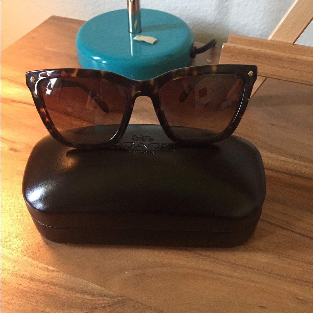 Coach tortoise cat-eye sunglasses